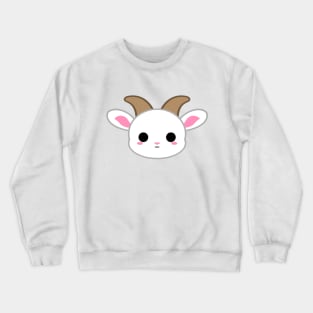 Cute White Goat Crewneck Sweatshirt